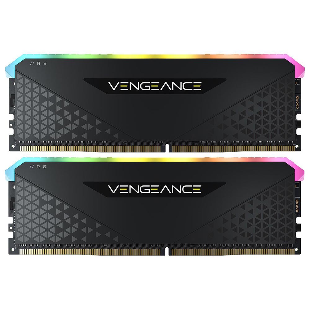 Memoria RAM Corsair Vengeance RGB RS DDR4 16GB (2x8GB) 3600MHz - Preto (CMG16GX4M2D3600C18)