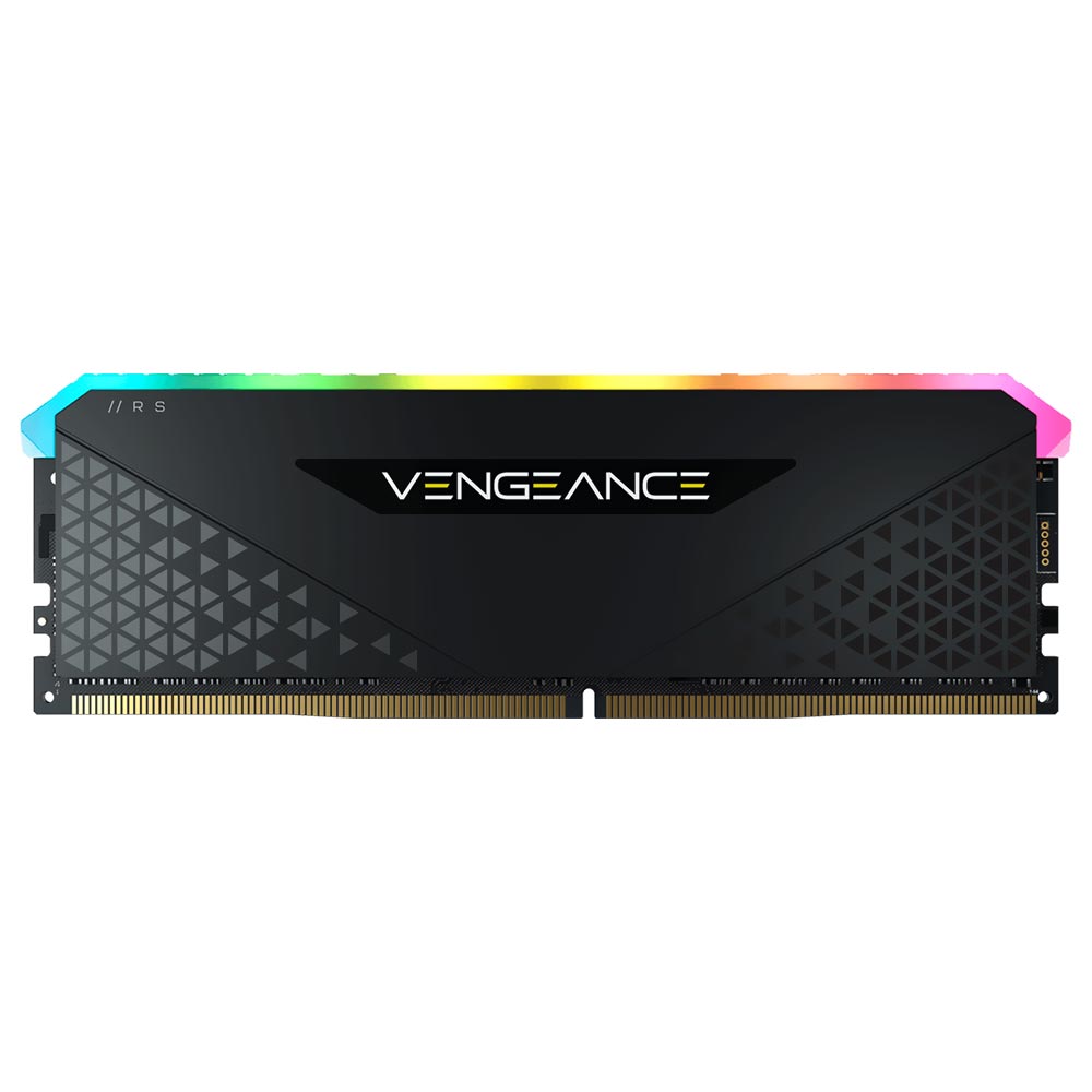 Memória RAM Corsair Vengeance RGB RS DDR4 16GB 3200MHz - Preto (CMG16GX4M1E3200C16)