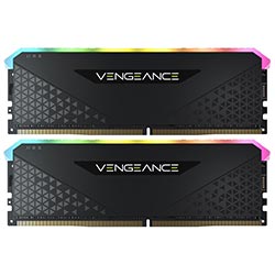 Memória RAM Corsair Vengeance RGB RS DDR4 32GB (2x16GB) 3200MHz - Preto (CMG32GX4M2E3200C16)