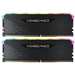 Memória RAM Corsair Vengeance RGB RS DDR4 64GB (2x32GB) 3600MHz - Preto (CMG64GX4M2D3600C18)
