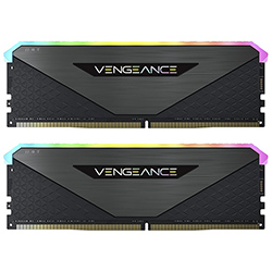 Memória RAM Corsair Vengeance RGB RT DDR4 16GB (2x8GB) 3600MHz - Preto (CMN16GX4M2Z3600C18)