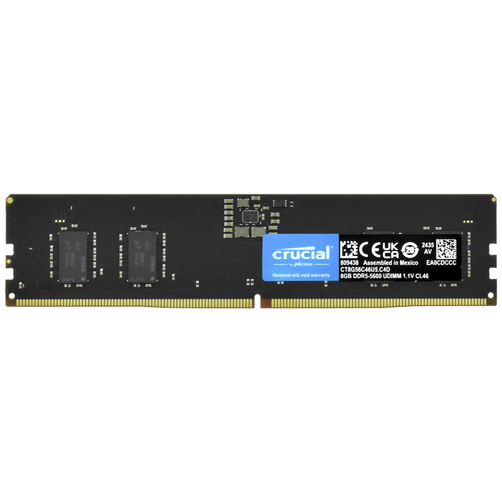 Memória RAM Crucial DDR5 8GB 5600MHz - CT8G56C46U5