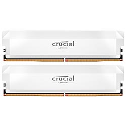 Memória RAM Crucial Pro Series DDR5 32GB 6400MHz - Branco (CP2K16G64C38U5W)