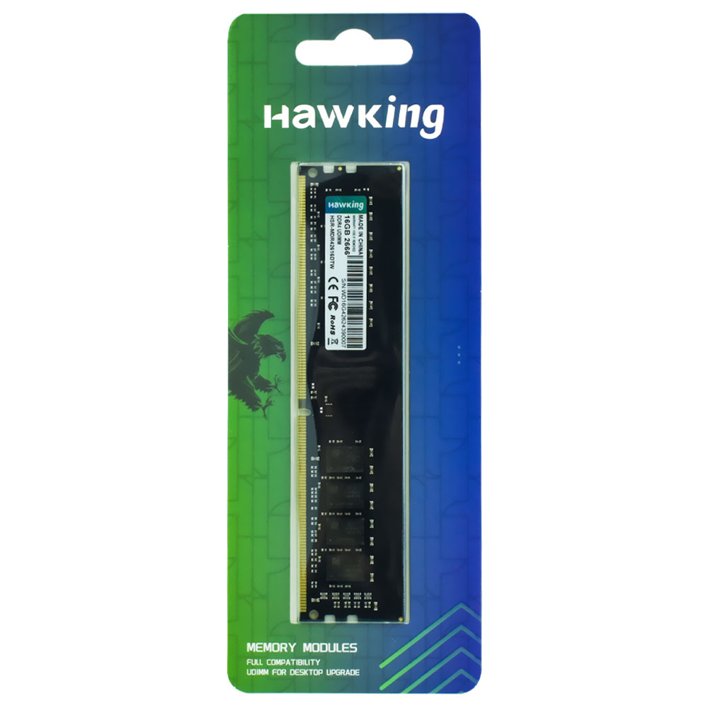 Memória RAM Hawking DDR4 16GB 2666MHz - HSR-MDR42616DTW