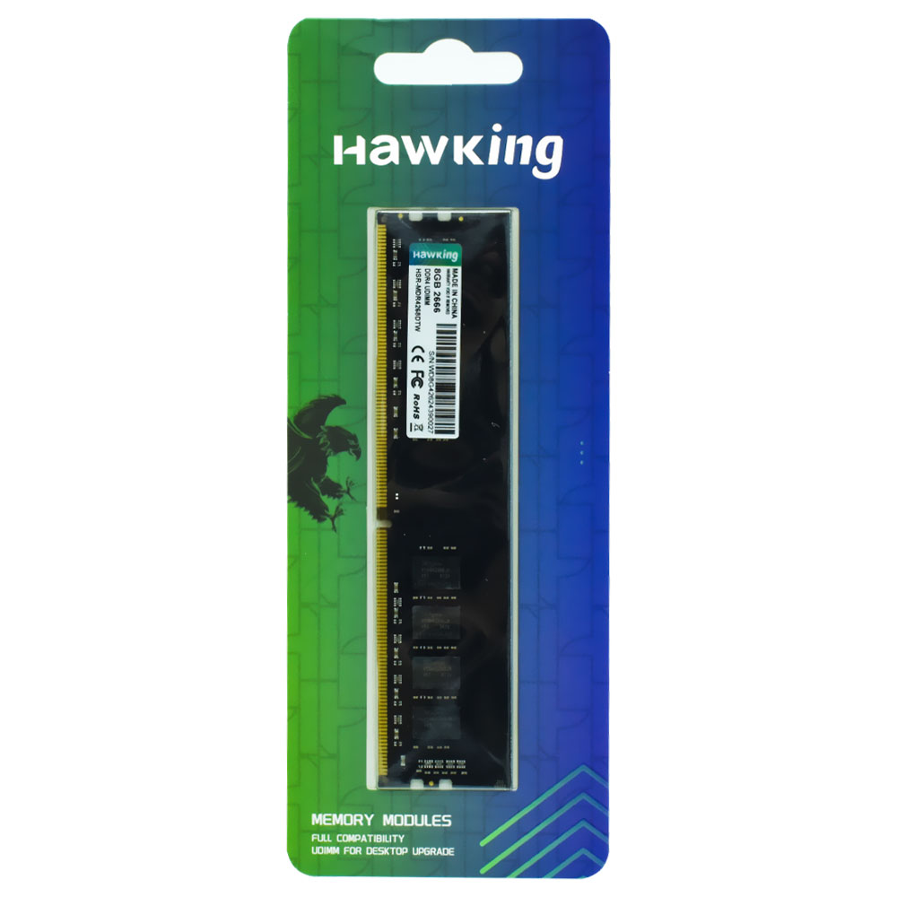 Memória RAM Hawking DDR4 8GB 2666MHz - HSR-MDR4268DTW