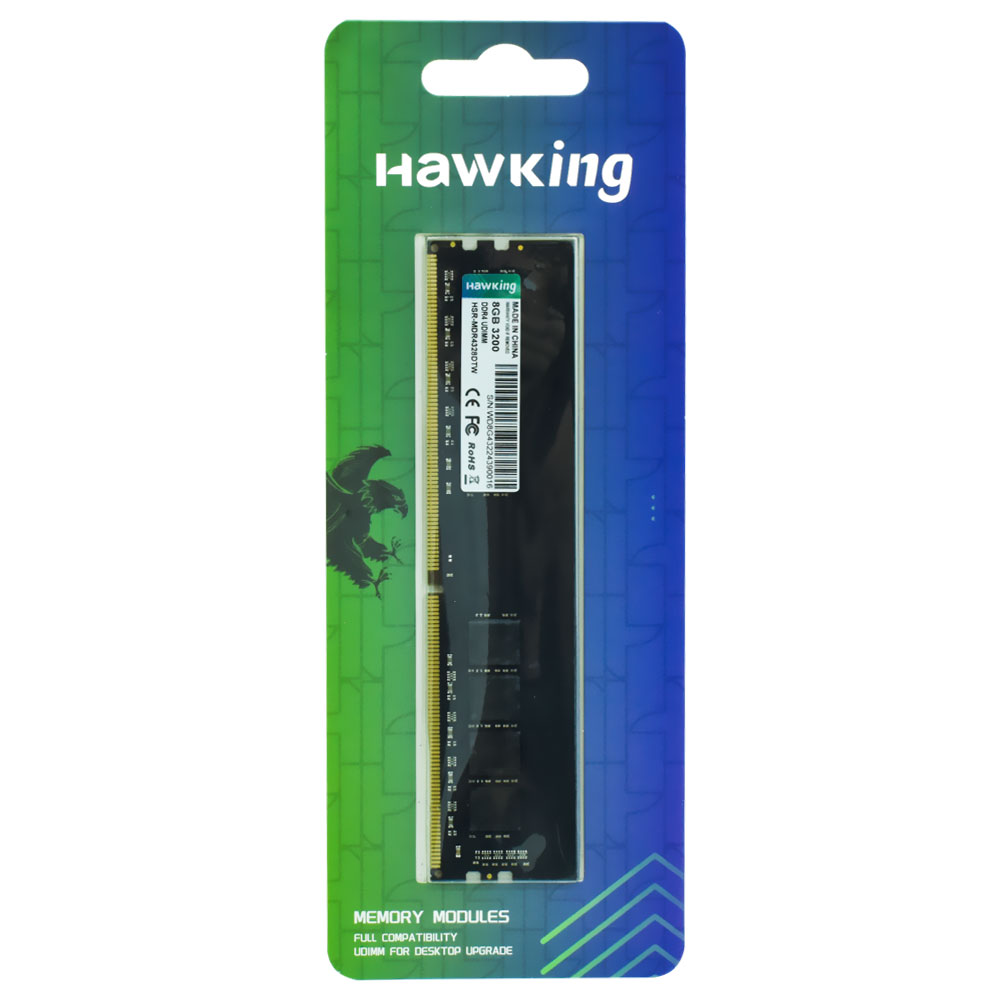 Memória RAM Hawking DDR4 8GB 3200MHz - HSR-MDR4328DTW