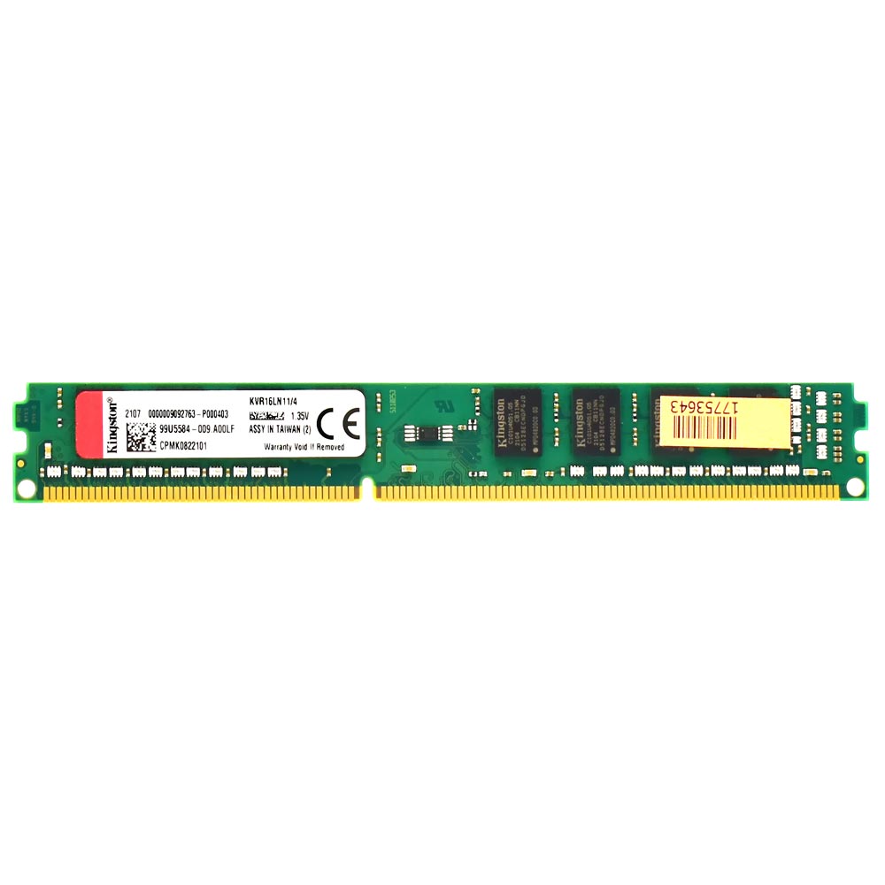 Memória RAM Kingston DDR3L 4GB 1600MHz - KVR16LN11/4
