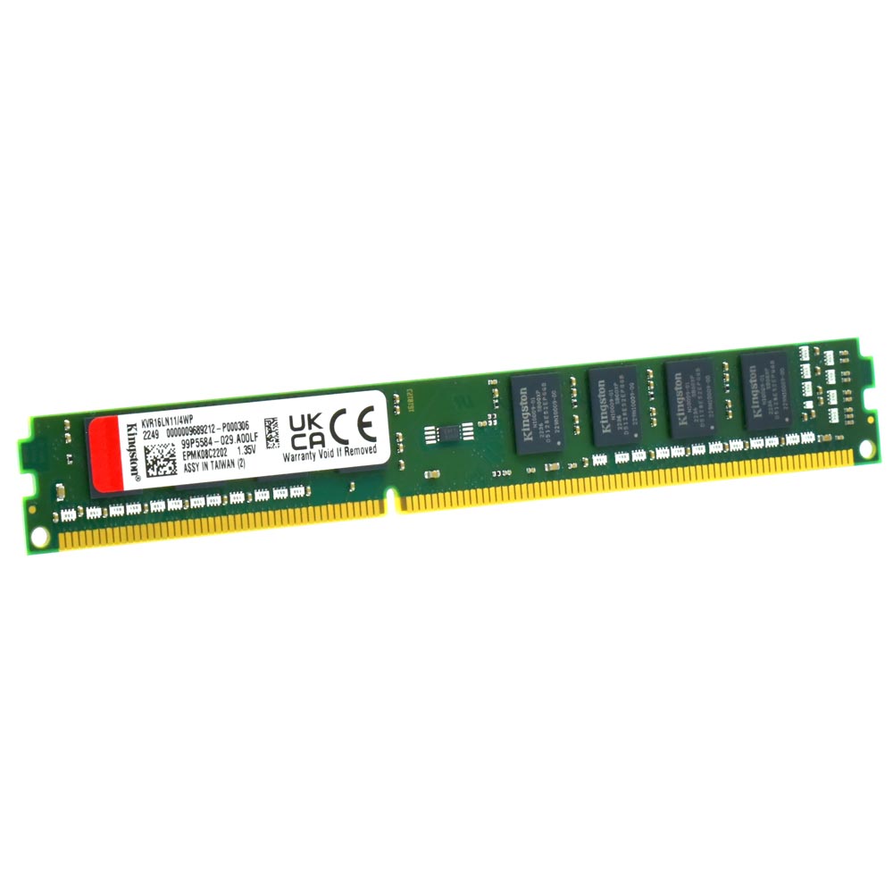 Memória RAM Kingston DDR3L 4GB 1600MHz - KVR16LN11/4WP