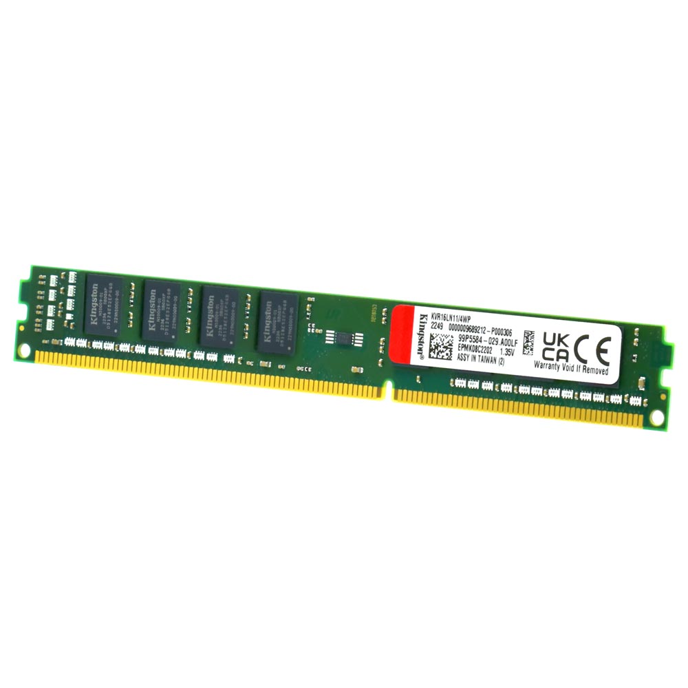 Memória RAM Kingston DDR3L 4GB 1600MHz - KVR16LN11/4WP