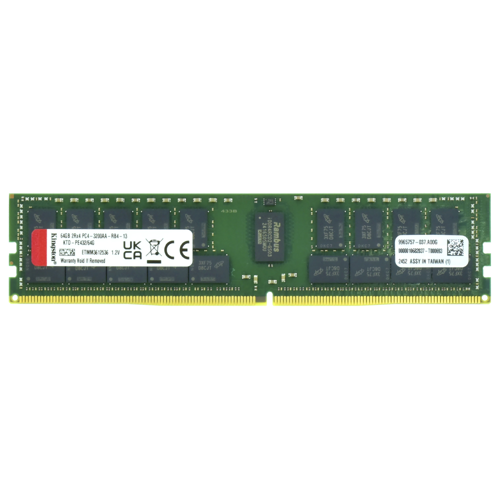 Memória RAM Kingston DDR4 64GB 3200MHz - KTD-PE432/64G