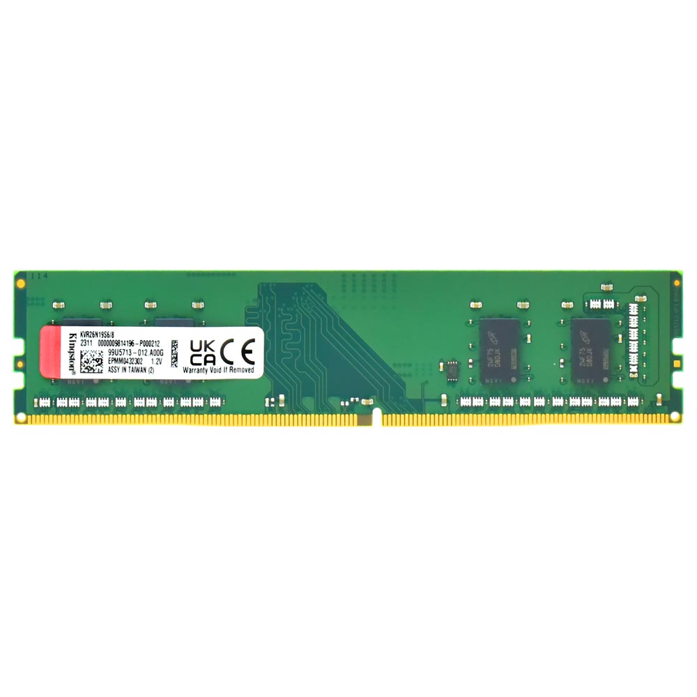 Memória RAM Kingston DDR4 8GB 2666MHz - KVR26N19S6/8