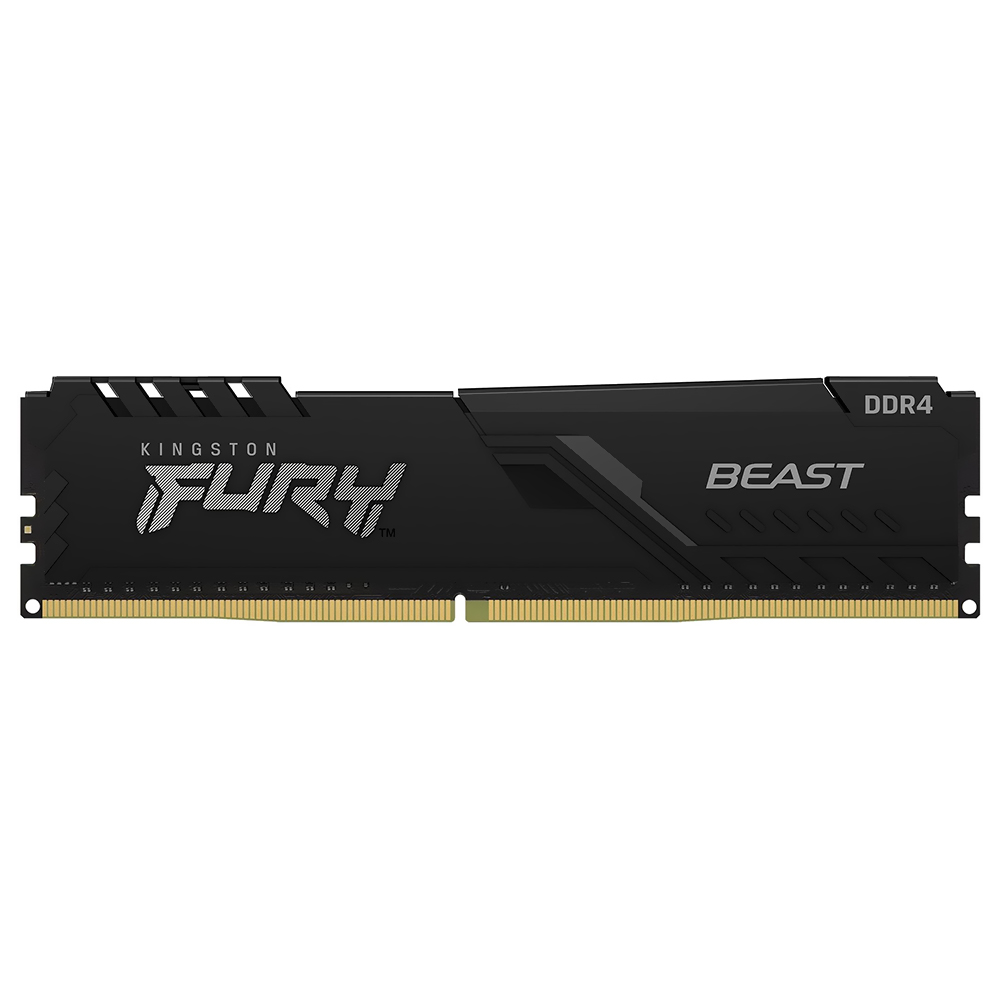 Memória RAM Kingston Fury Beast DDR4 16GB 2666MHz - Preto (KF426C16BB/16)