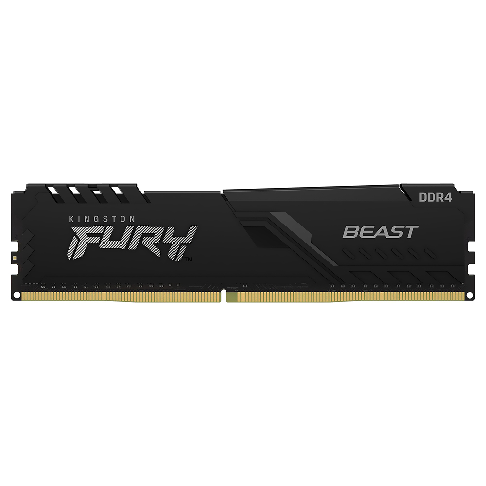 Memória RAM Kingston Fury Beast DDR4 8GB 3600MHz - Preto (KF436C17BB/8) 