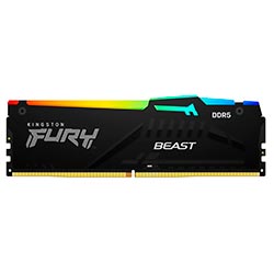 Memória RAM Kingston Fury Beast DDR5 16GB 5200MHz RGB - Preto (KF552C40BBA/16) 