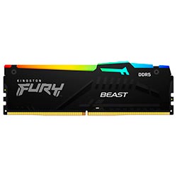 Memória RAM Kingston Fury Beast DDR5 16GB 6800MHZ RGB - Preto (KF568C34BBA-16)