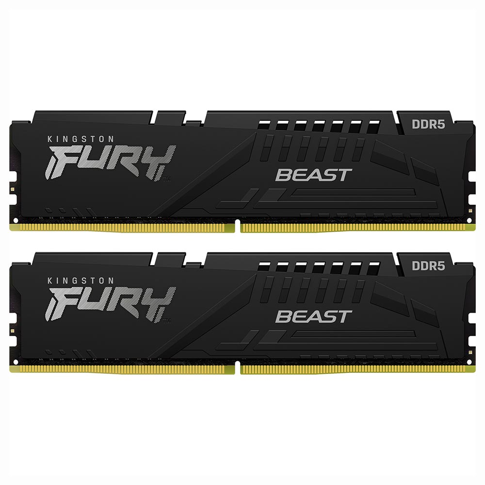 Memória RAM Kingston Fury Beast DDR5 32GB (2x16GB) 5600MHz - Preto