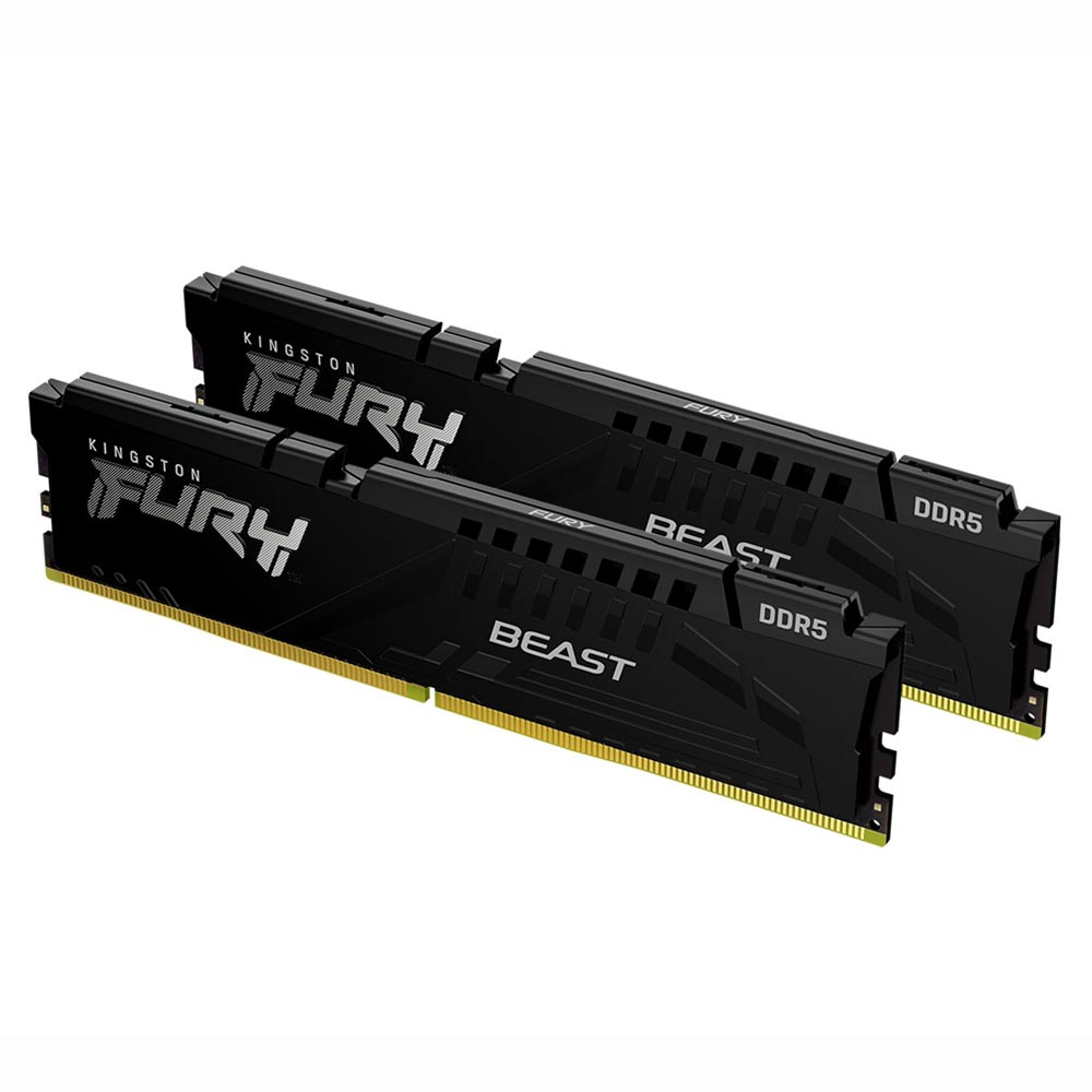 Memória RAM Kingston Fury Beast DDR5 32GB (2x16GB) 5600MHz - Preto