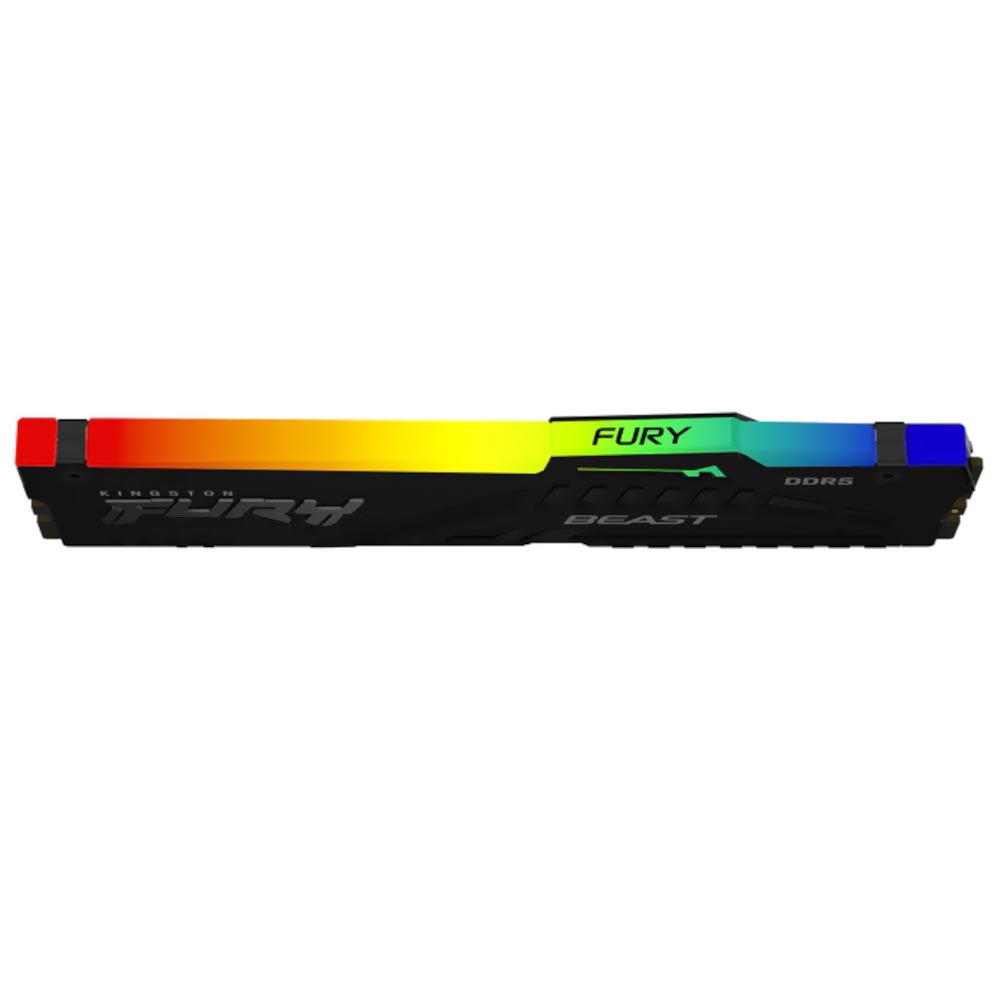 Memória RAM DDR4 Kingston 3200 MHz 8 GB Fury Beast RGB KF432C16BBA/8 - Preto