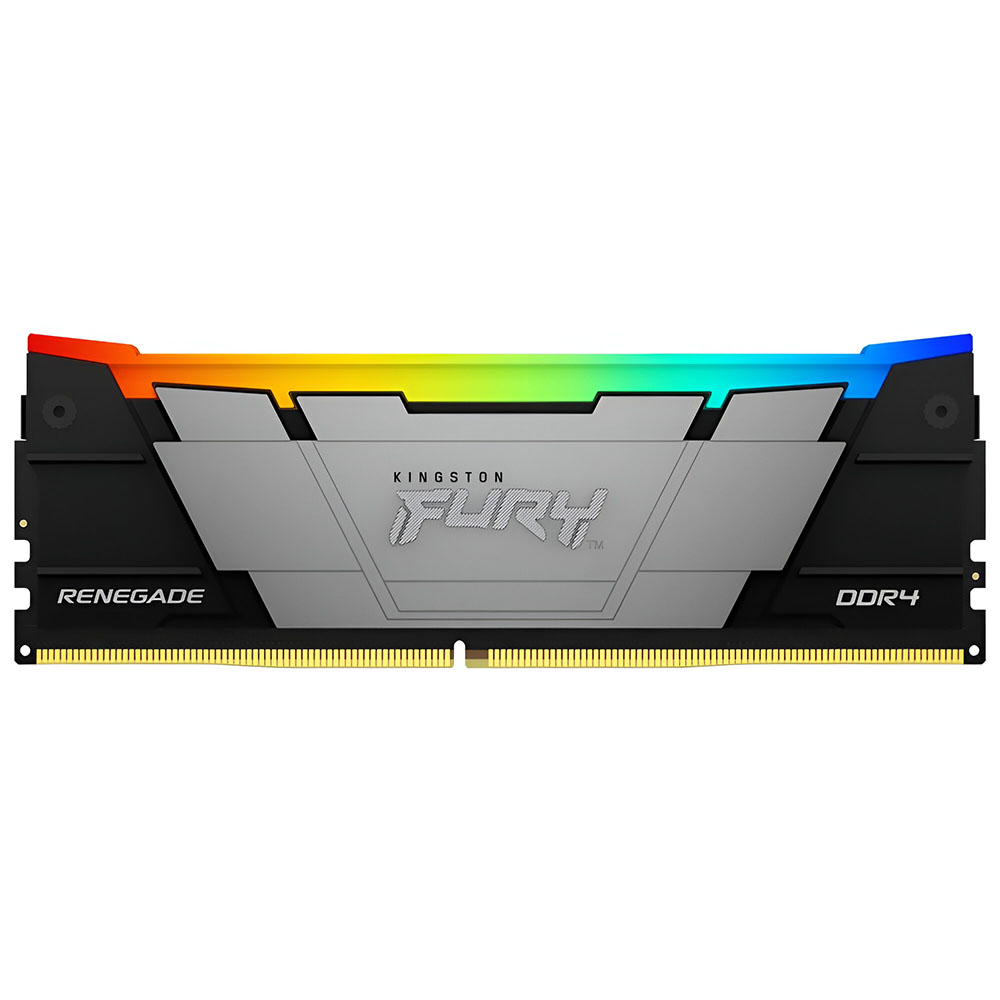 Memória RAM Kingston Fury Renegade DDR4 8GB 3600MHz RGB - Cinza / Preto (KF436C16RB2A/8)