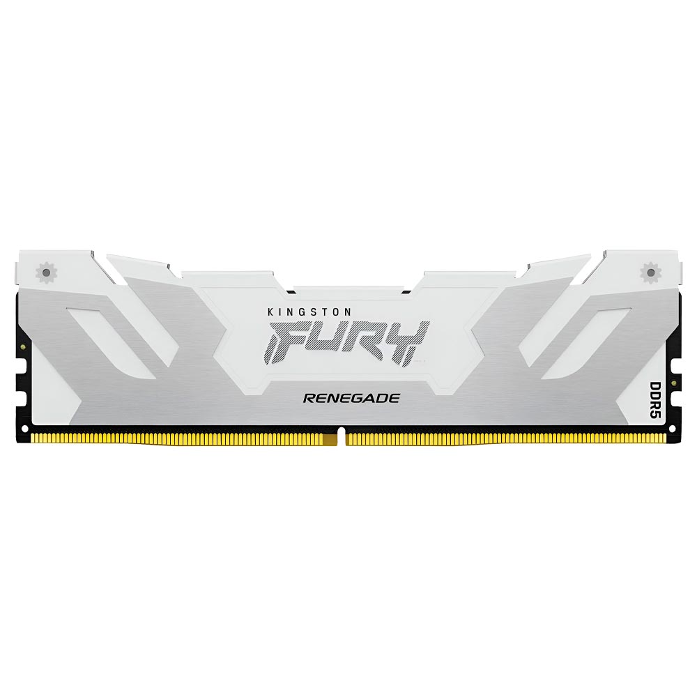 Memória RAM Kingston Fury Renegade DDR5 16GB 6400MHz - Branco / Prata (KF564C32RW-16)