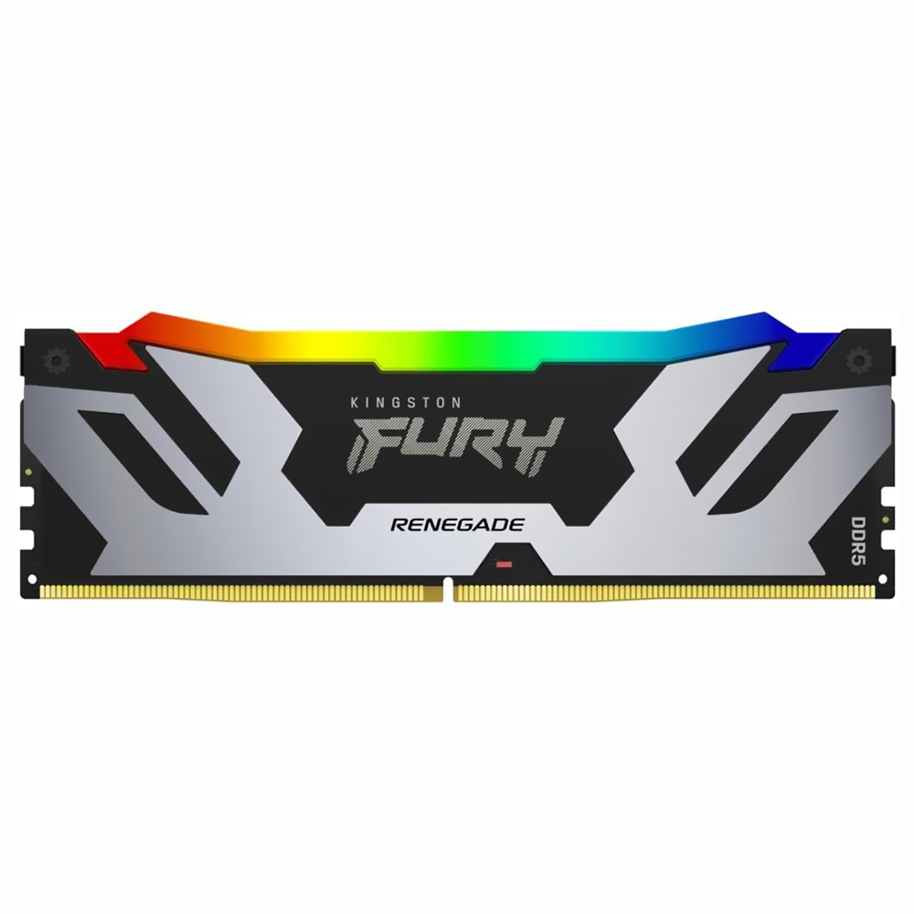 Memória RAM Kingston Fury Renegade DDR5 32GB 6400MHz RGB - Prata / Preto (KF564C32RSA-32)