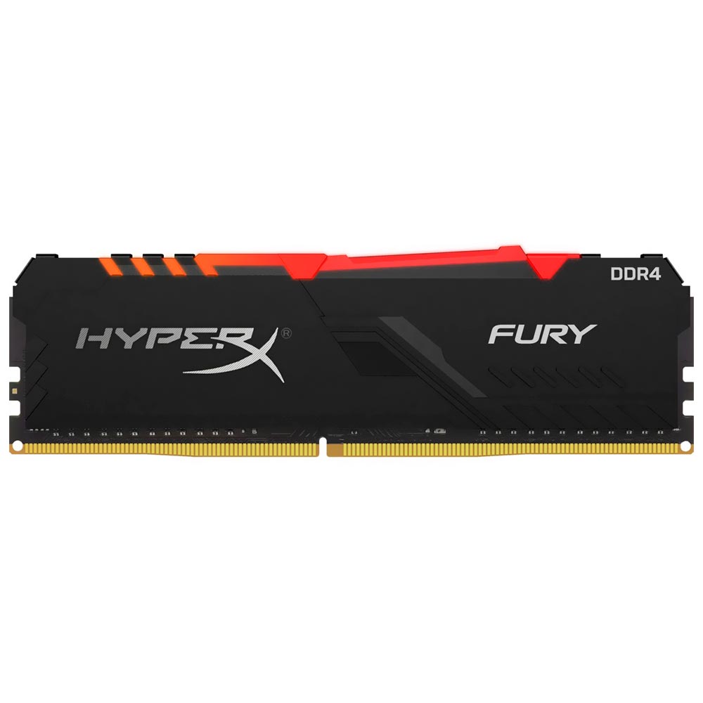 Memória RAM Kingston Hyperx Fury DDR4 16GB 3000MHz RGB - Preto (HX430C15FB3A/16)