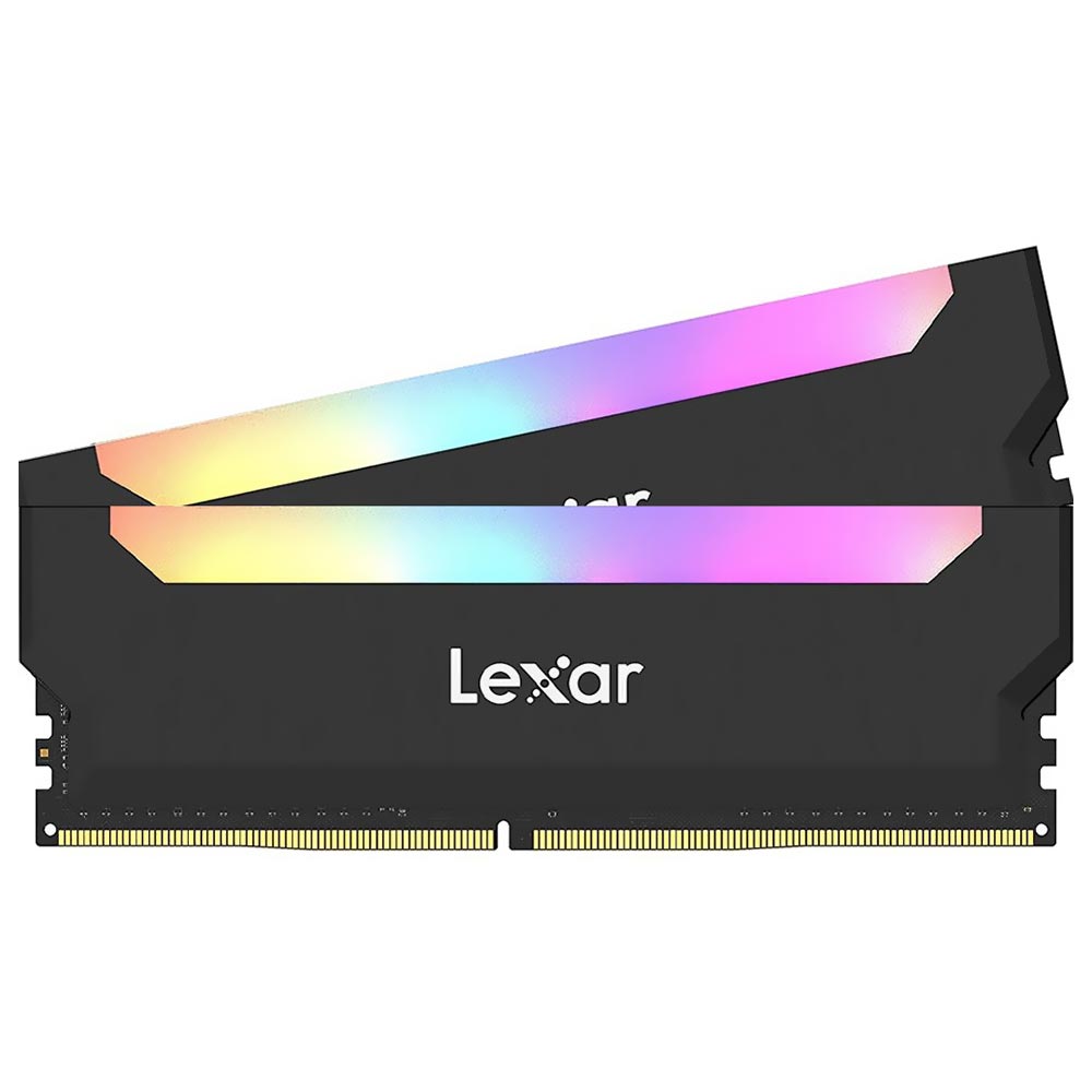 Memória RAM Lexar Hades DDR4 16GB (2x8GB) 3600MHz RGB - Preto (LD4BU008G-R3600UDLH)