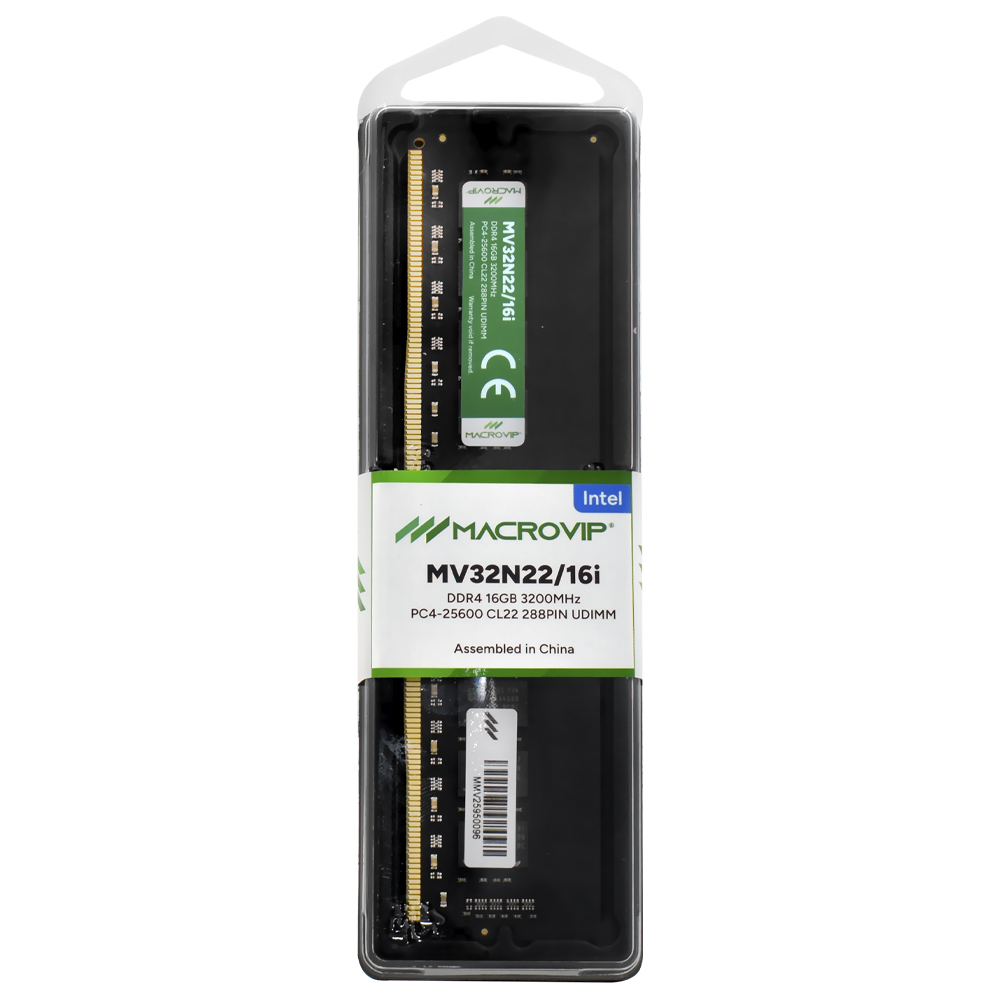 Memória RAM Macrovip DDR4 16GB 3200MHz - MV32N22/16I