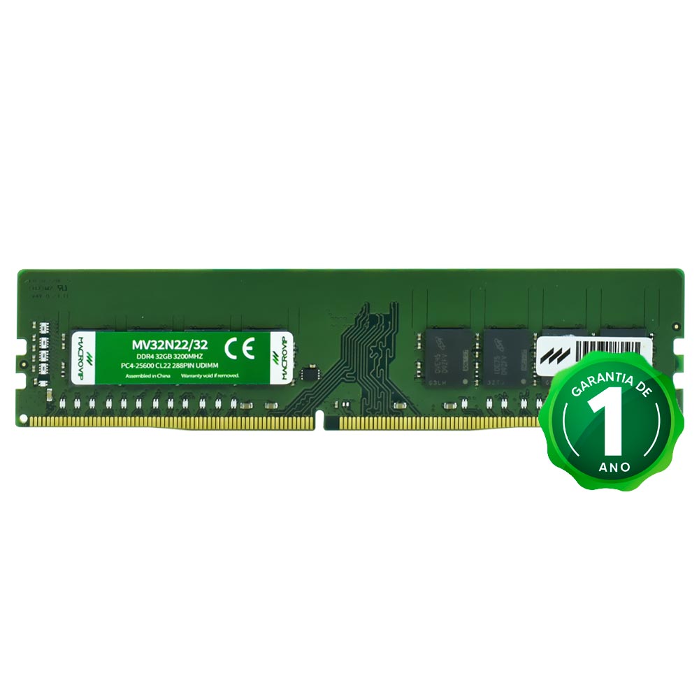 Memória RAM Macrovip DDR4 32GB 3200MHz - MV32N22/32