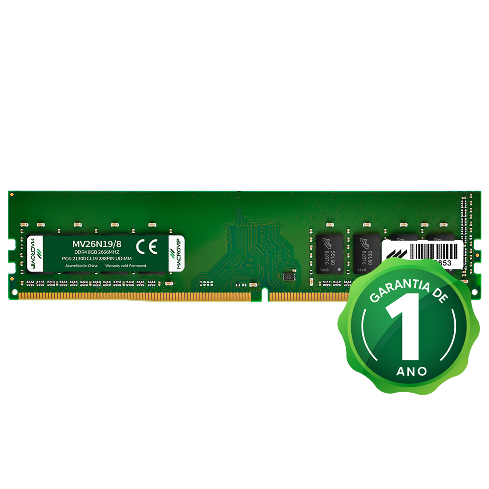 Memória RAM Macrovip DDR4 8GB 2666MHz - MV26N19/8