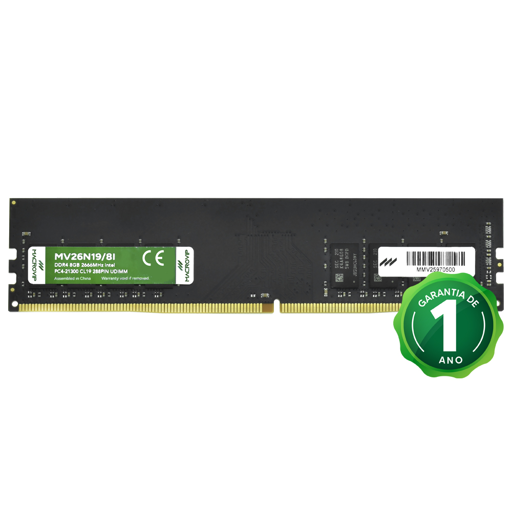 Memória RAM Macrovip DDR4 8GB 2666MHz - MV26N19/8I (OEM)
