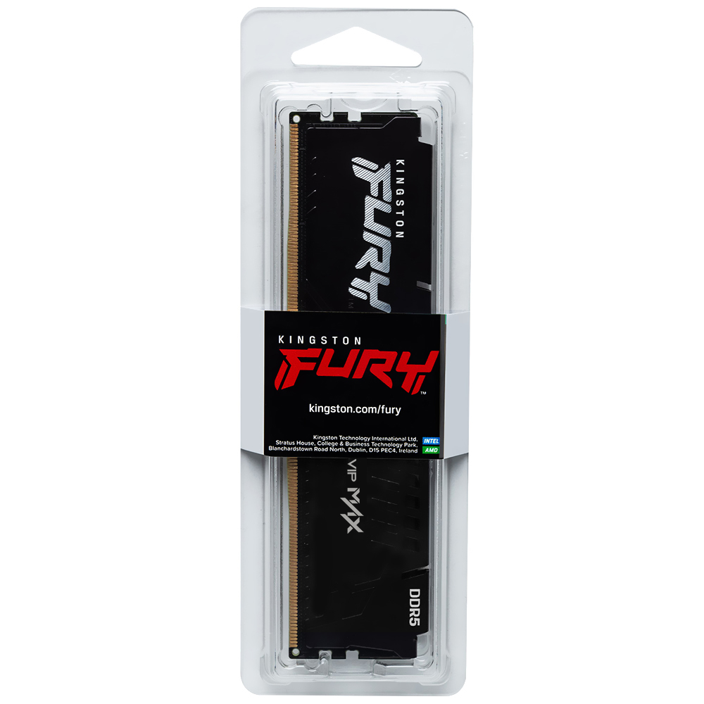 Memória RAM Macrovip Max by Kingston Fury DDR5 16GB 5600MHz - Preto (KF556C36BBE-16CLLB)