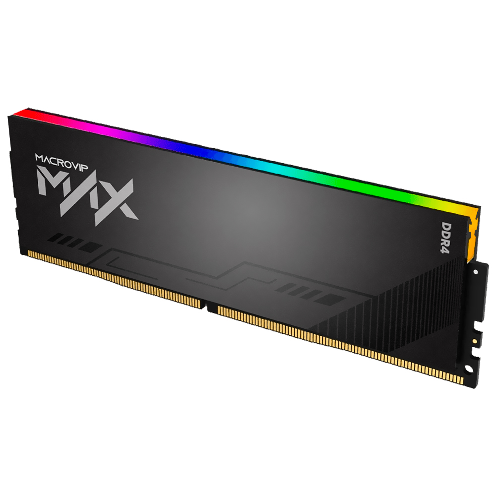 Memória RAM Macrovip Max XMP DDR4 8GB 3200MHz RGB - MVX32N16/8R 