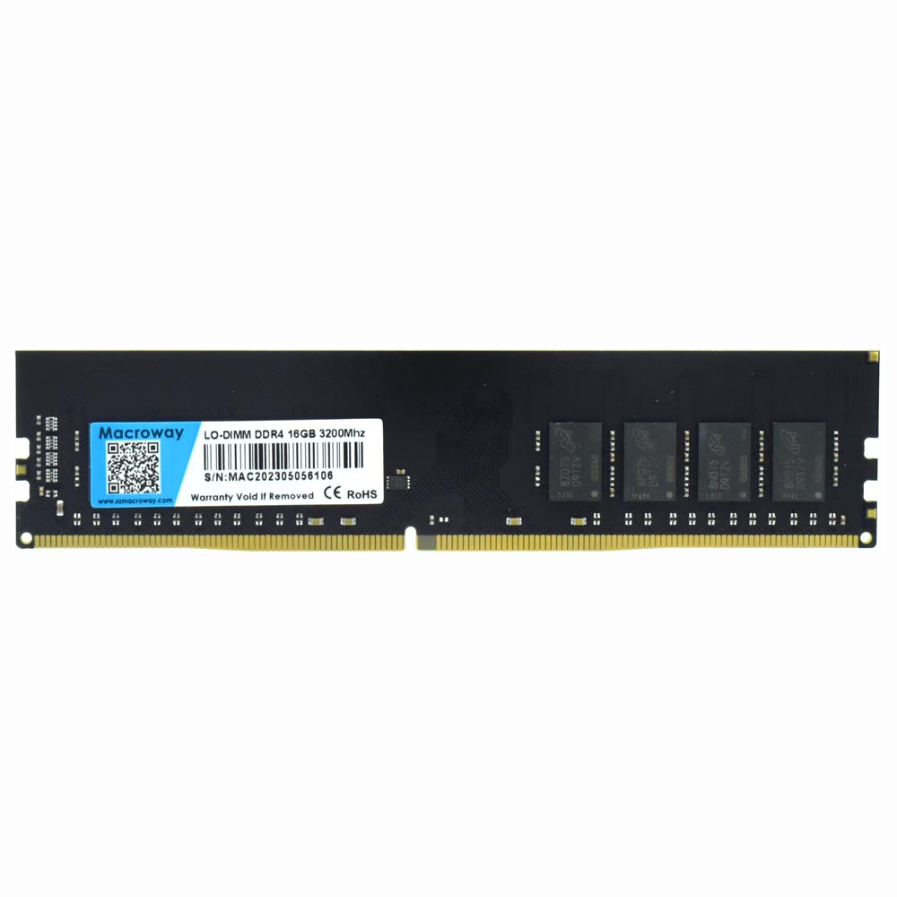 Memória RAM Macroway DDR4 16GB 3200MHz - Preto