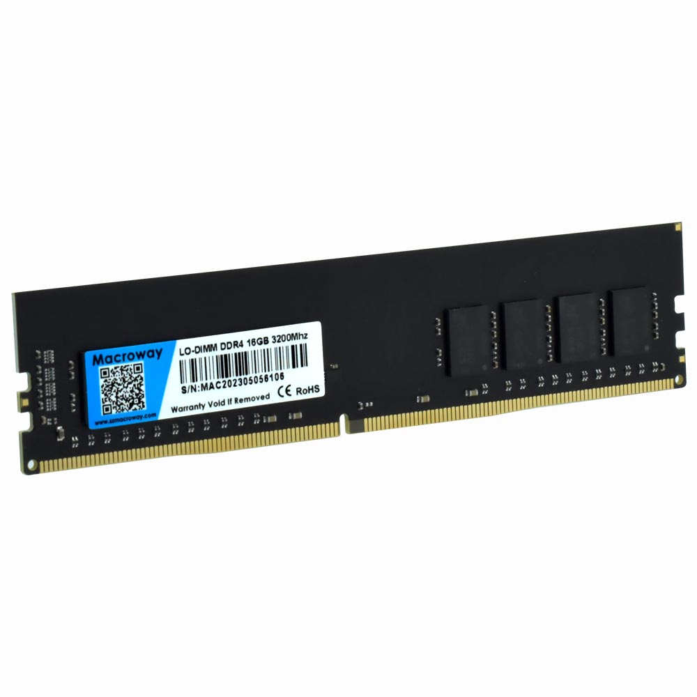 Memória RAM Macroway DDR4 16GB 3200MHz - Preto