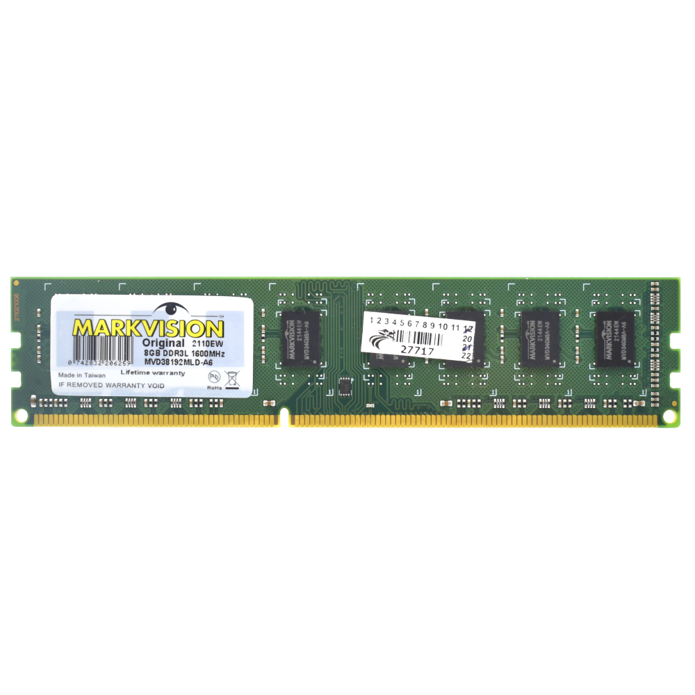 Memória RAM Markvision DDR3L 8GB 1600MHz - MVD38192MLD-A6