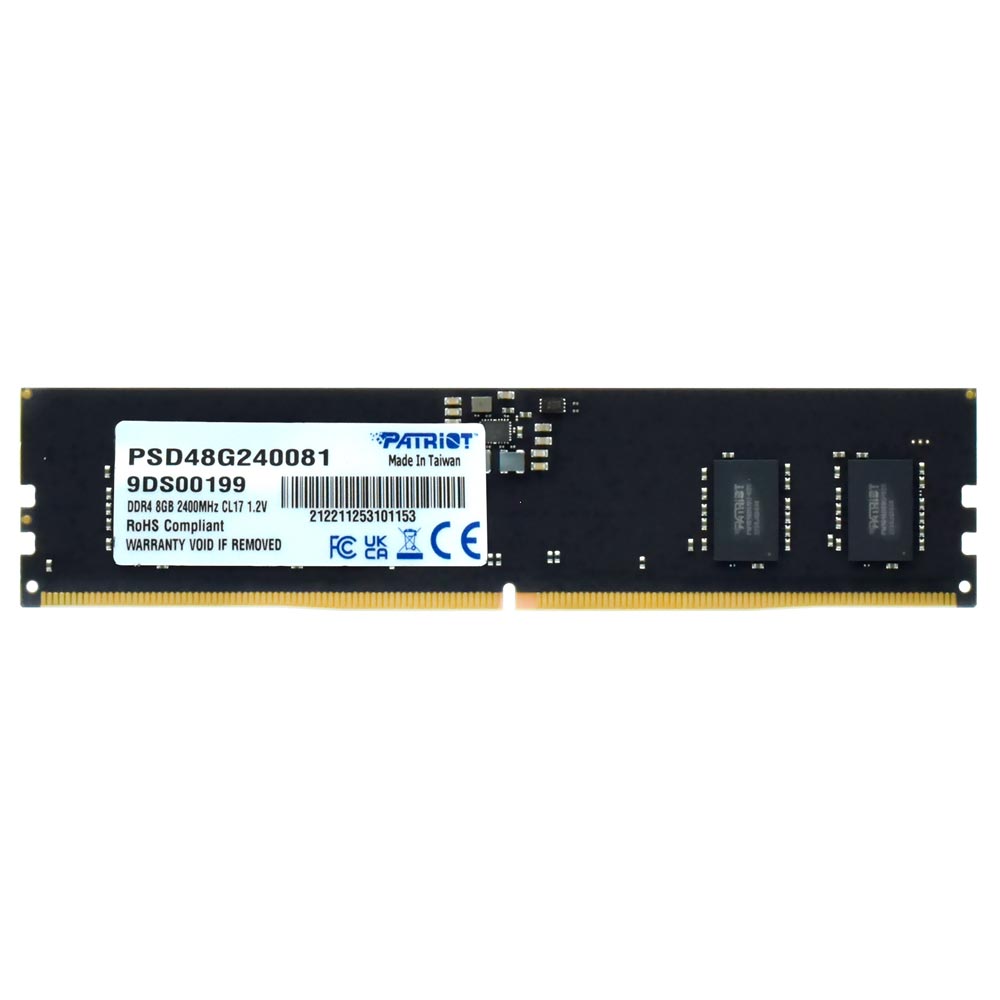 Memória RAM Patriot Signature DDR4 8GB 2400MHz - PSD48G240081