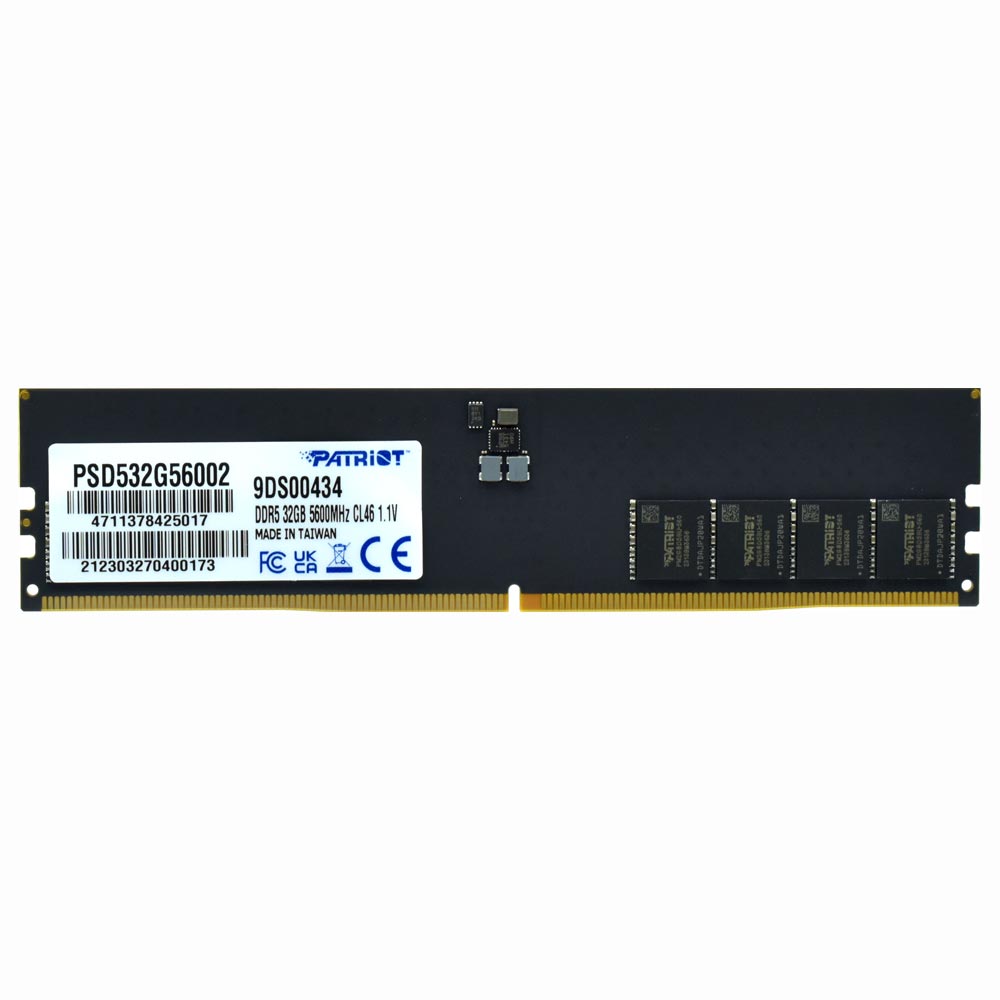 Memória RAM Patriot Signature DDR5 32GB 5600MHz - Preto (PSD532G56002)