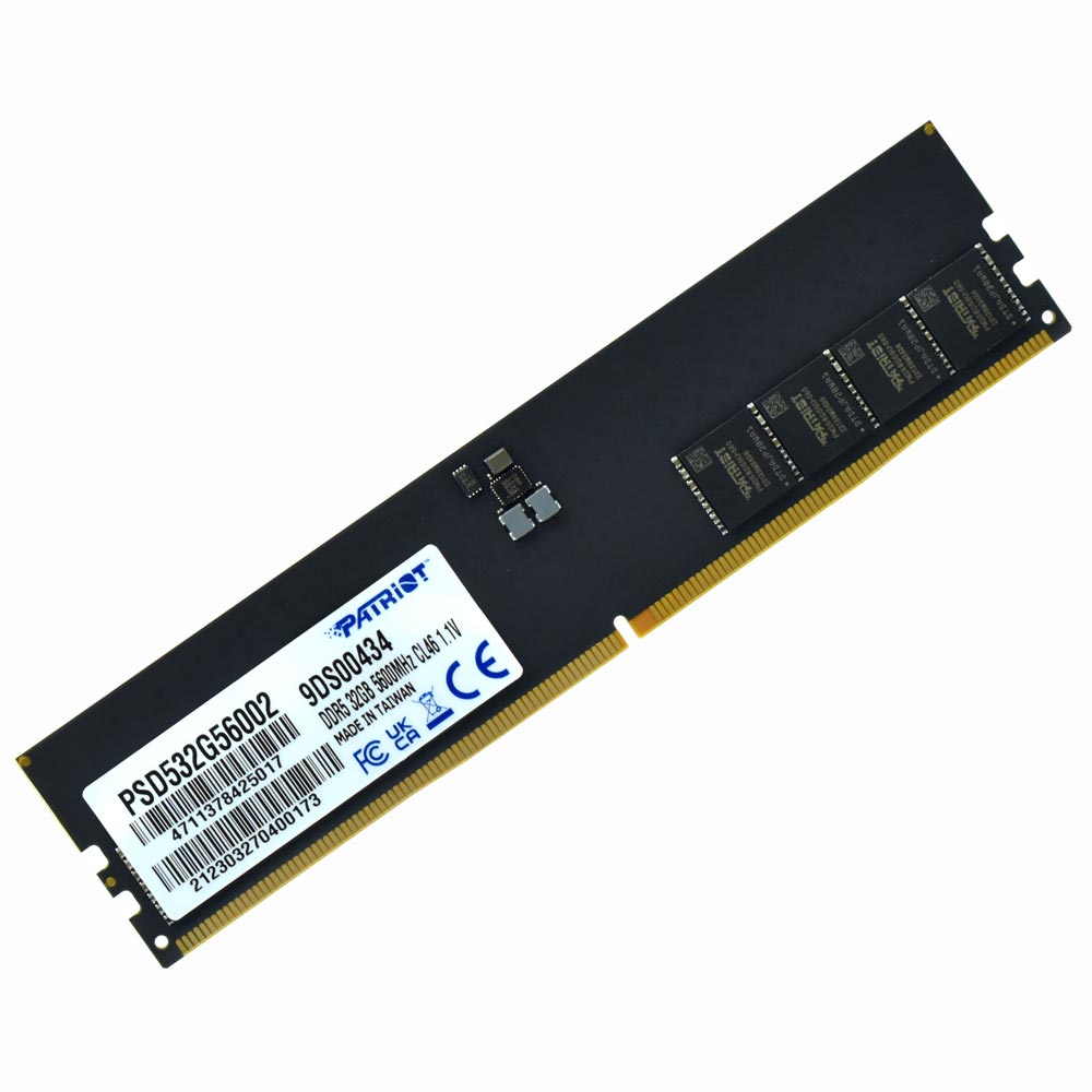 Memória RAM Patriot Signature DDR5 32GB 5600MHz - Preto (PSD532G56002)