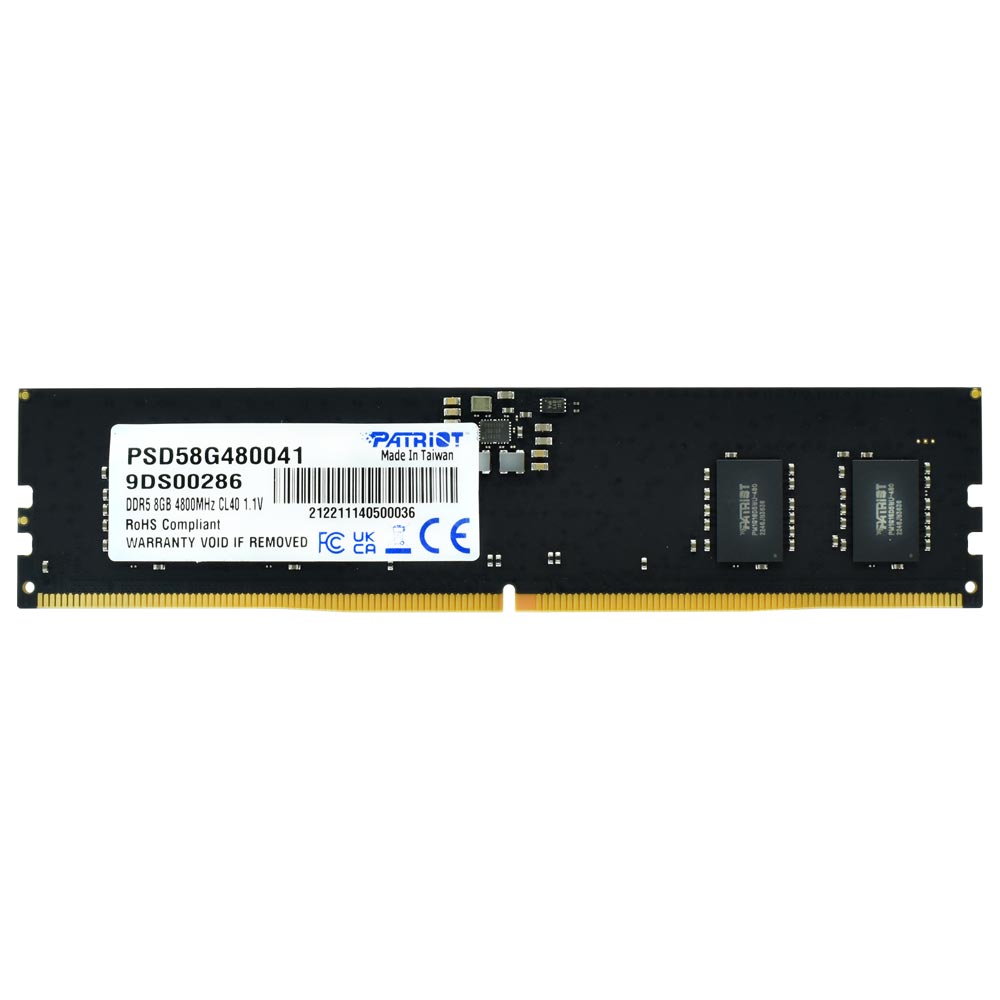 Memória RAM Patriot Signature DDR5 8GB 4800MHz (PSD58G480041)
