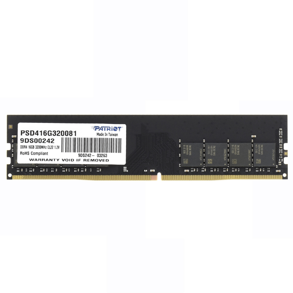Memória RAM Patriot Signature Line DDR4 16GB 3200MHz - Preto (PSD416G320081)
