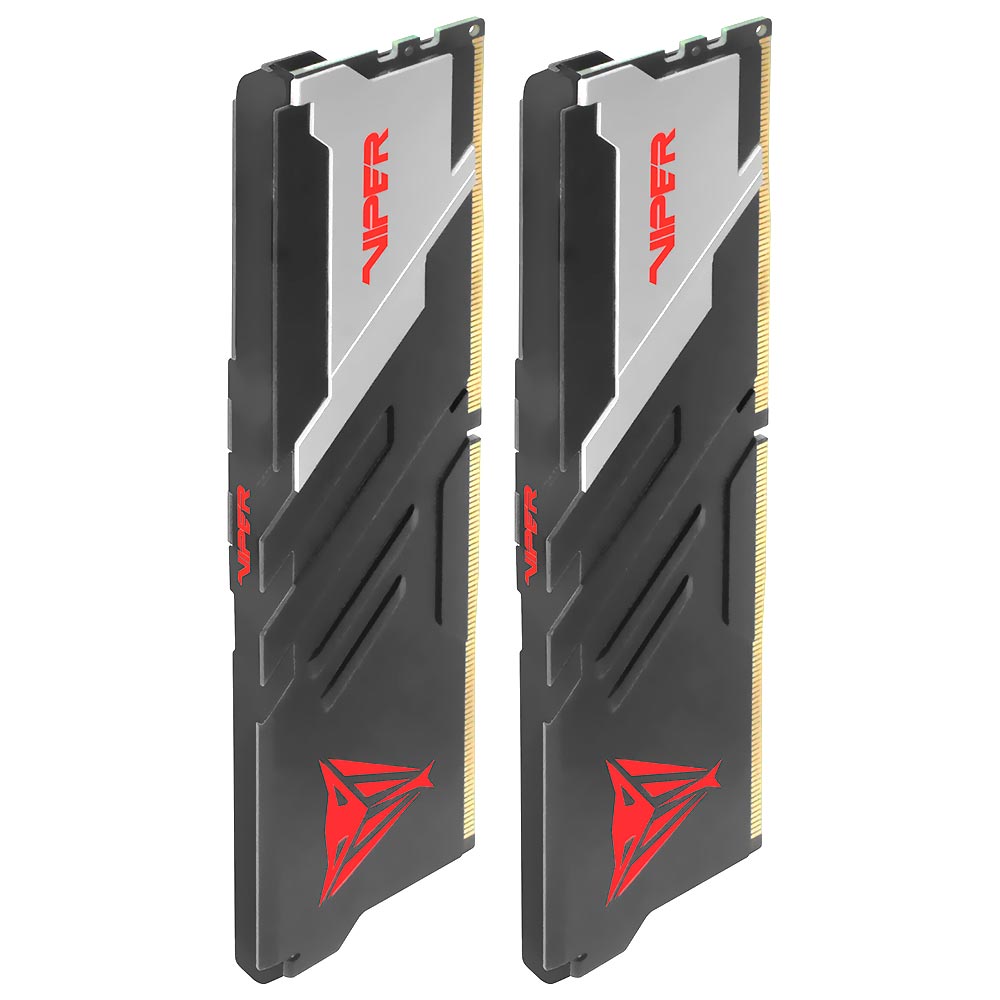 Memória RAM Patriot Viper Venom DDR5 64GB (2x32GB) 5200MHz - Preto / Prata (PVV564G520C40K)