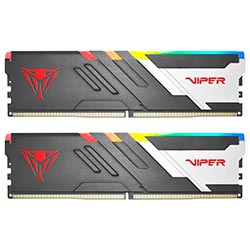 Memória RAM Patriot Viper Venom DDR5 64GB (2x32GB) 6000MHz RGB - Preto / Prata (PVVR564G600C36K)
