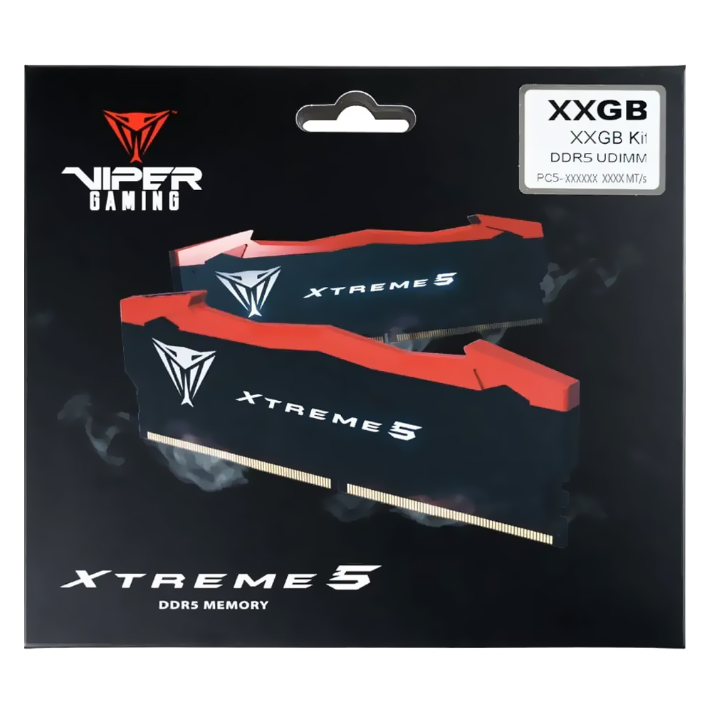 Memória RAM Patriot Viper Xtreme 5 DDR5 48GB (2x24GB) 8200MHz - Preto / Vermelho (PVX548G82C38K)