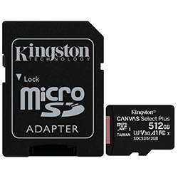 Cartão de Memória Micro SD Kingston Canvas Select Plus 512GB