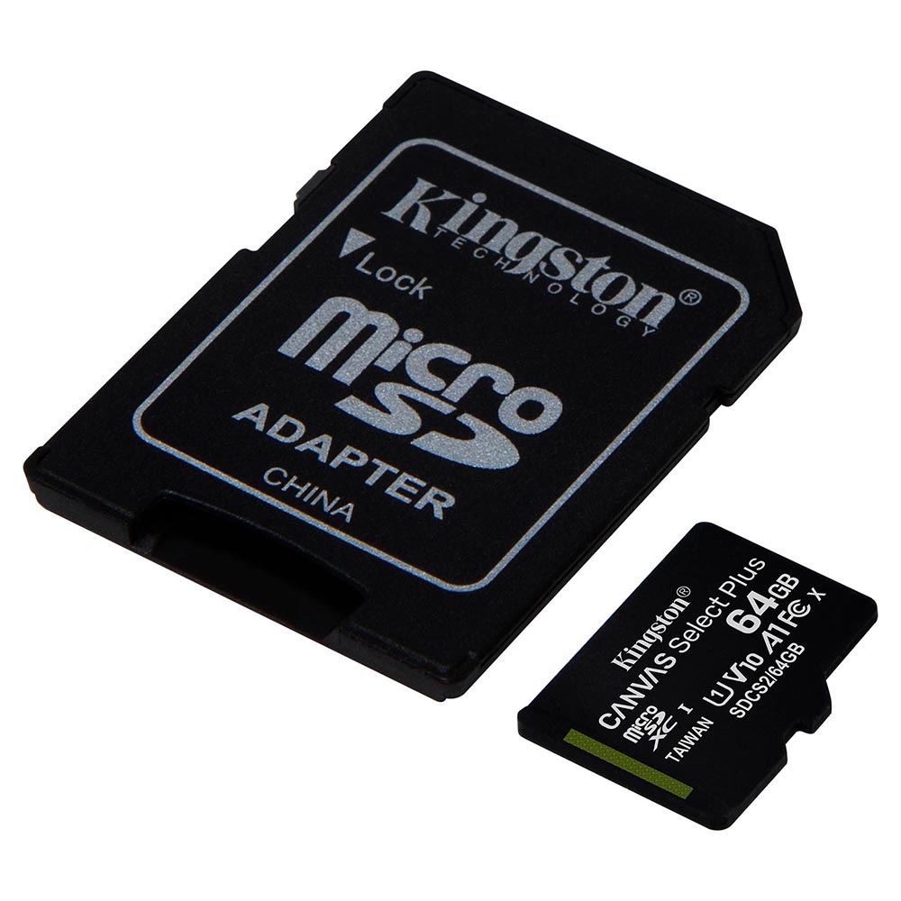 Cartão de Memória Micro SD Kingston Canvas Select Plus 64GB 