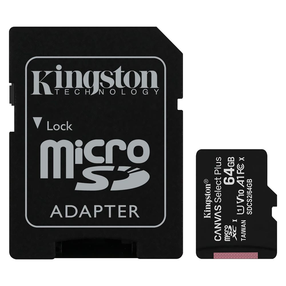 Cartao de Memoria Micro SD Kingston Canvas Select Plus 64GB 