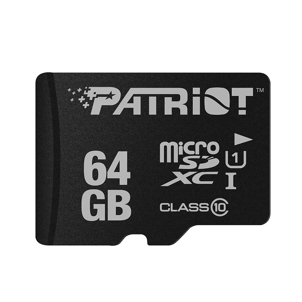 Cartão de Memória Micro SD Patriot 64GB LX Series Class 10 - PSF64GMDC10