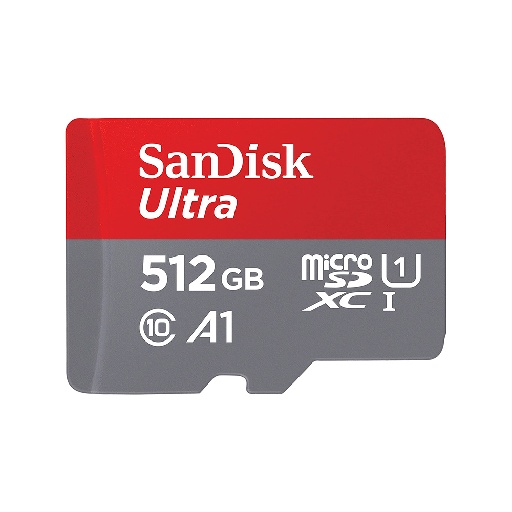 Cartão de Memória Micro SD Sandisk 512GB Ultra Class 10 A1 U1 FHD - SDSQUAC-512G-GN6MA