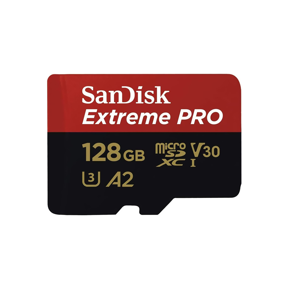 Cartão de Memória Micro SD SanDisk Extreme Pro U3 V30 128GB 4K - SDSQXCD-128G-GN6MA